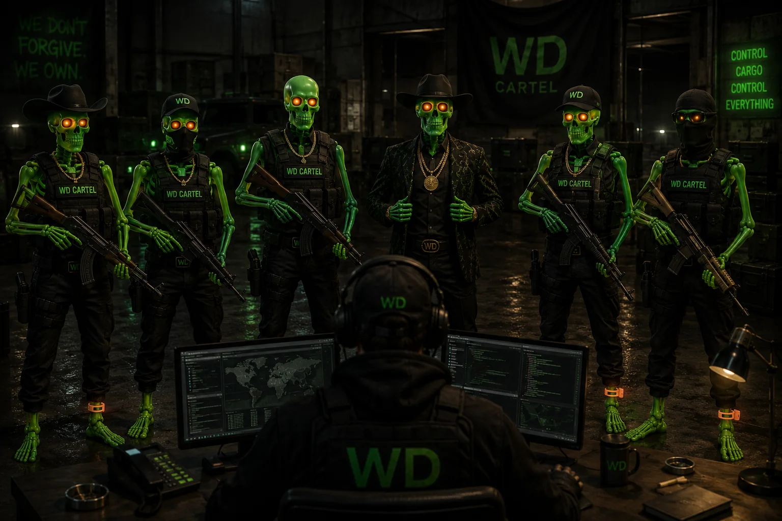 WEBDANGER crew assembled for delivery