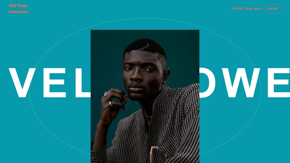 Vela Rowe website template preview